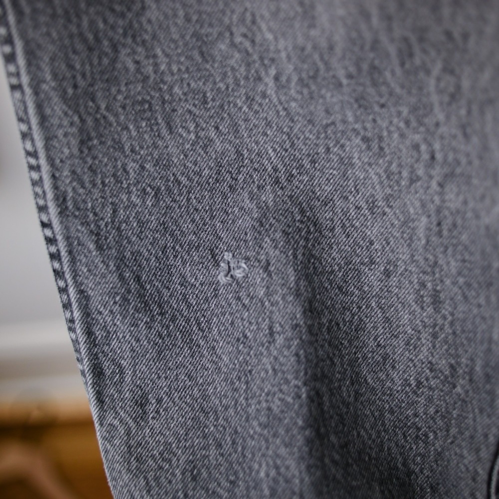 Vintage Levi's SilverTab Loose‎ Jeans 34x34 (31x32) Black Gray Y2K Baggy Skater - Picture 6 of 16